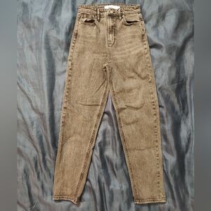 Dark grey high waist jeans